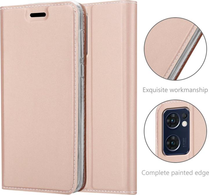 Actual product image Cadorabo Classy Book Case for Oppo FIND X5 LITE / Reno7 5G (Oppo Find X5 Lite, OPPO Reno7 Z 5G)