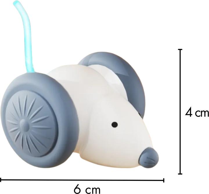 Image du produit Suba Jouet interactif pour chat, souris à LED, électrique, rechargeable par USB (Souris de jeu chat)
