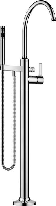 Produktbild Dornbracht VAIA Wannen-Einhandbatterie, Standrohr für freistehende Montage, Schlauchbrausegarnitur