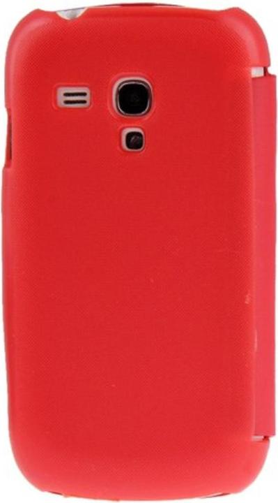 Produktbild König Design Handyhülle Tasche für Samsung Galaxy S3 mini i8190 / i8195 / i8200 rot gebürstet (Samsung Galaxy S3 Mini)