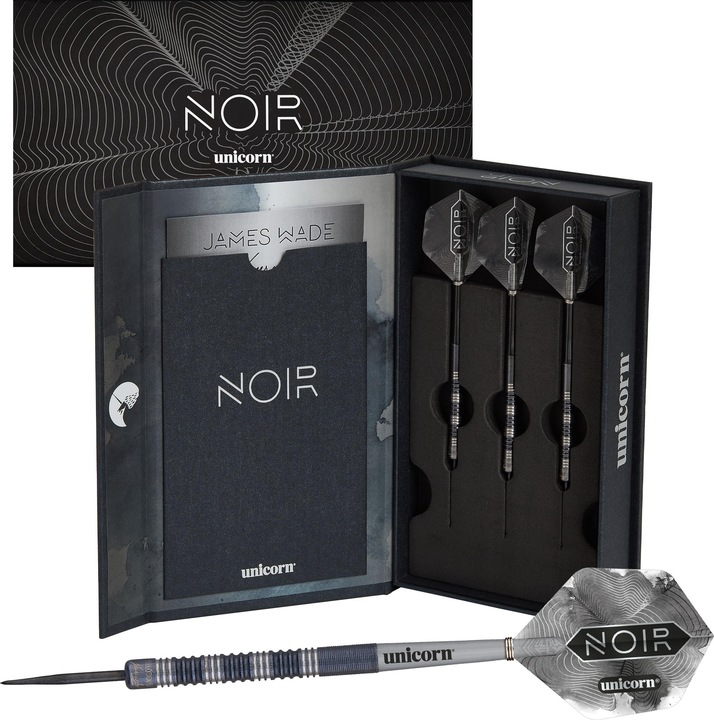 Actual product image Unicorn NOIR James Wade Steel Dart Presentation Box 1 set (23 g)