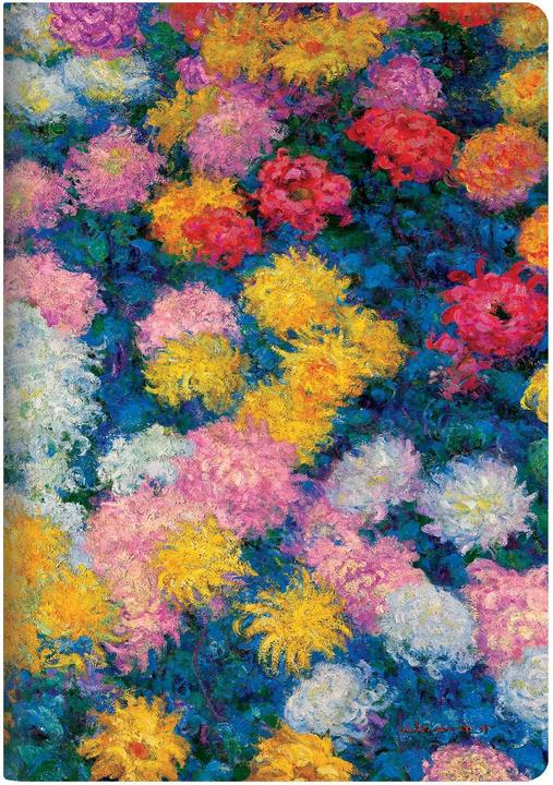 Image du produit Paperblanks Cahier de notes Chrysanthèmes A4, ligné, multicolore (A4, À rayures, Couverture souple)