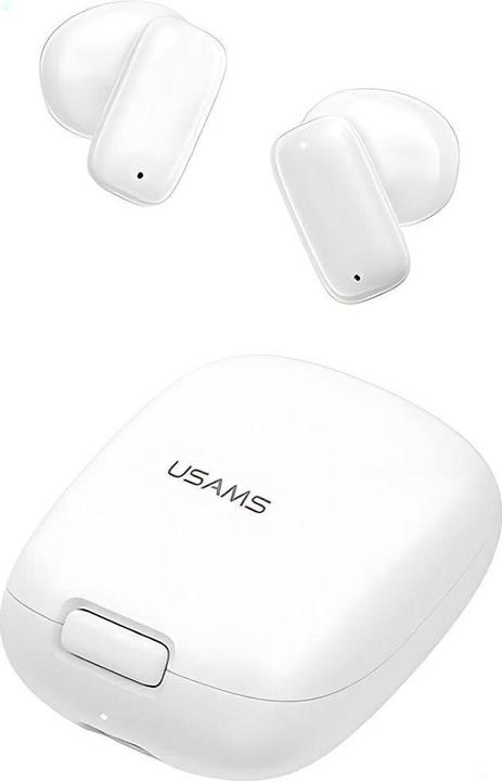 Actual product image Usams Słuchawki Bluetooth 5.3 TWS ID Series bezprzewodowe biały/white BHUID02 (ID25) (5 h, Wireless)