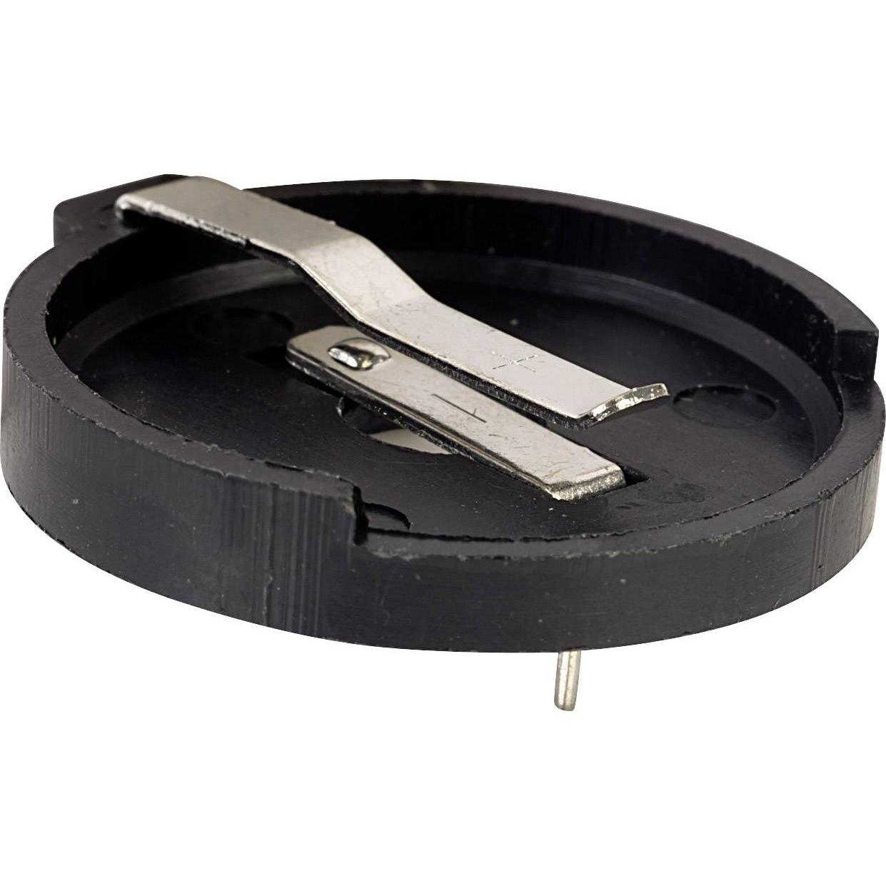 Tru Components Pila a bottone 1x polo di contatto, Accessori pile + batterie, Nero