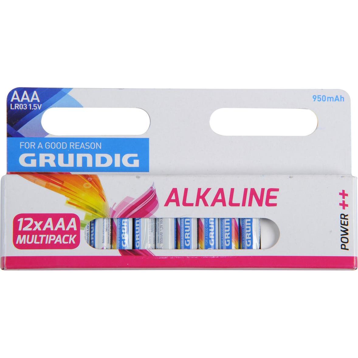 Grundig Micro batterie 12 pezzi (12 pz., AAA), Batterie + pile