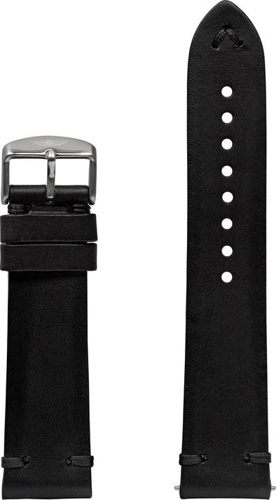 Zeppelin Iron Annie Leather Strap Black 22 mm
