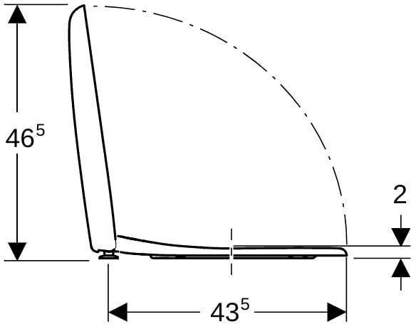 Image du produit Geberit Siège WC Renova Comfort blanc 572050000