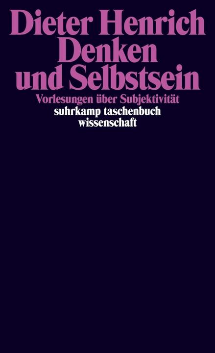 Produktbild Denken und Selbstsein (Deutsch, Dieter Henrich, 2016)