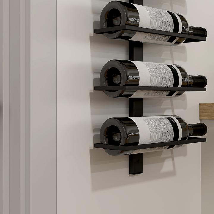 Produktbild Homcom Weinregal Stahl Schwarz (10 Fl.)