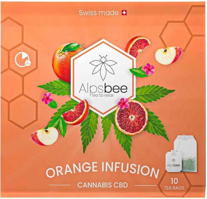 Produktbild AlpsBee CBD Tea Orange Infusion (28 g)