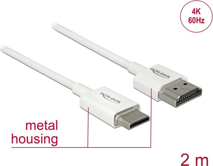 Productafbeelding Delock HDMI (type A) - mini HDMI (type C) (2 m, HDMI)
