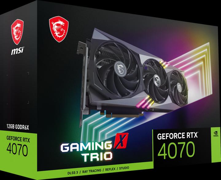 Actual product image MSI GeForce RTX 4070 GAMING X TRIO (12 GB)