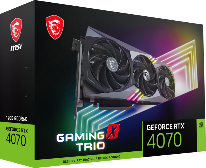 Image du produit MSI GeForce RTX 4070 GAMING X TRIO (12 Go)
