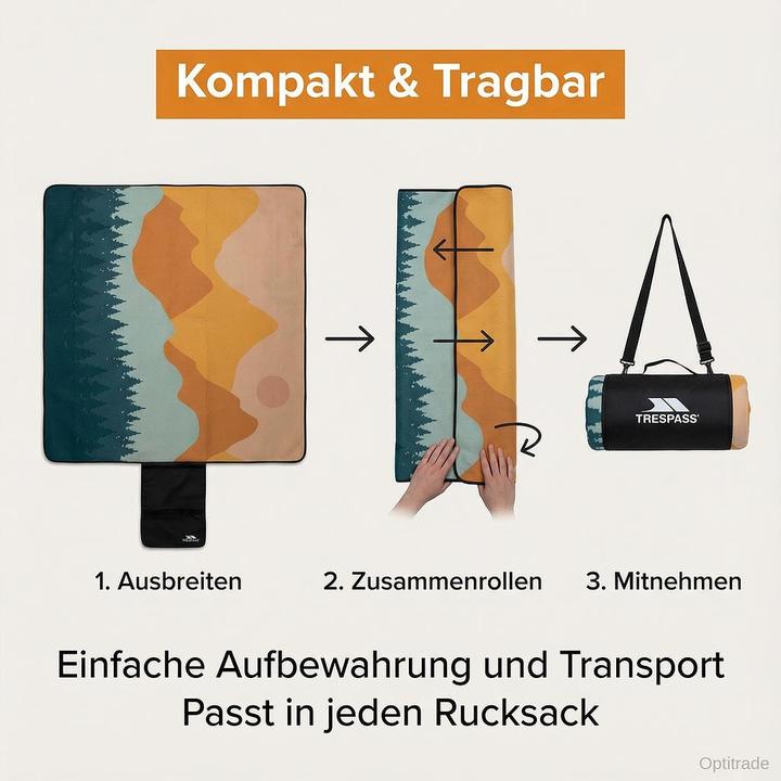 Actual product image Trespass THROW - Picknickdecke Wasserdicht