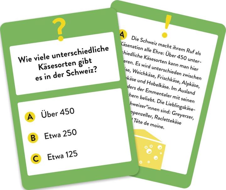 Produktbild Wer hätte das gedacht?! Das Unnützes-Wissen-Quiz Schweiz (Deutsch, 2 - 6 Spieler)
