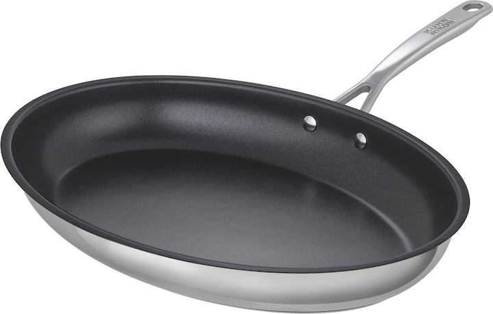 Image du produit Kuhn Rikon Poêle à poisson polyvalente (29 cm, Poêle à frire, Acier inoxydable)