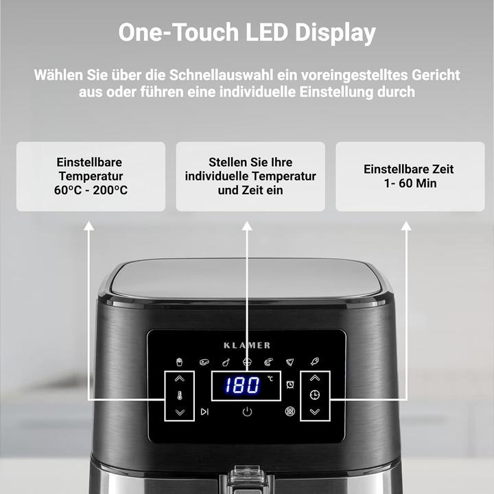 Immagine prodotto KLAMER Heissluftfritteuse