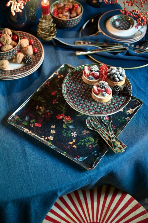 Produktbild PIP Studio Berry Blues Metalltablett blau 30,5x30,5cm