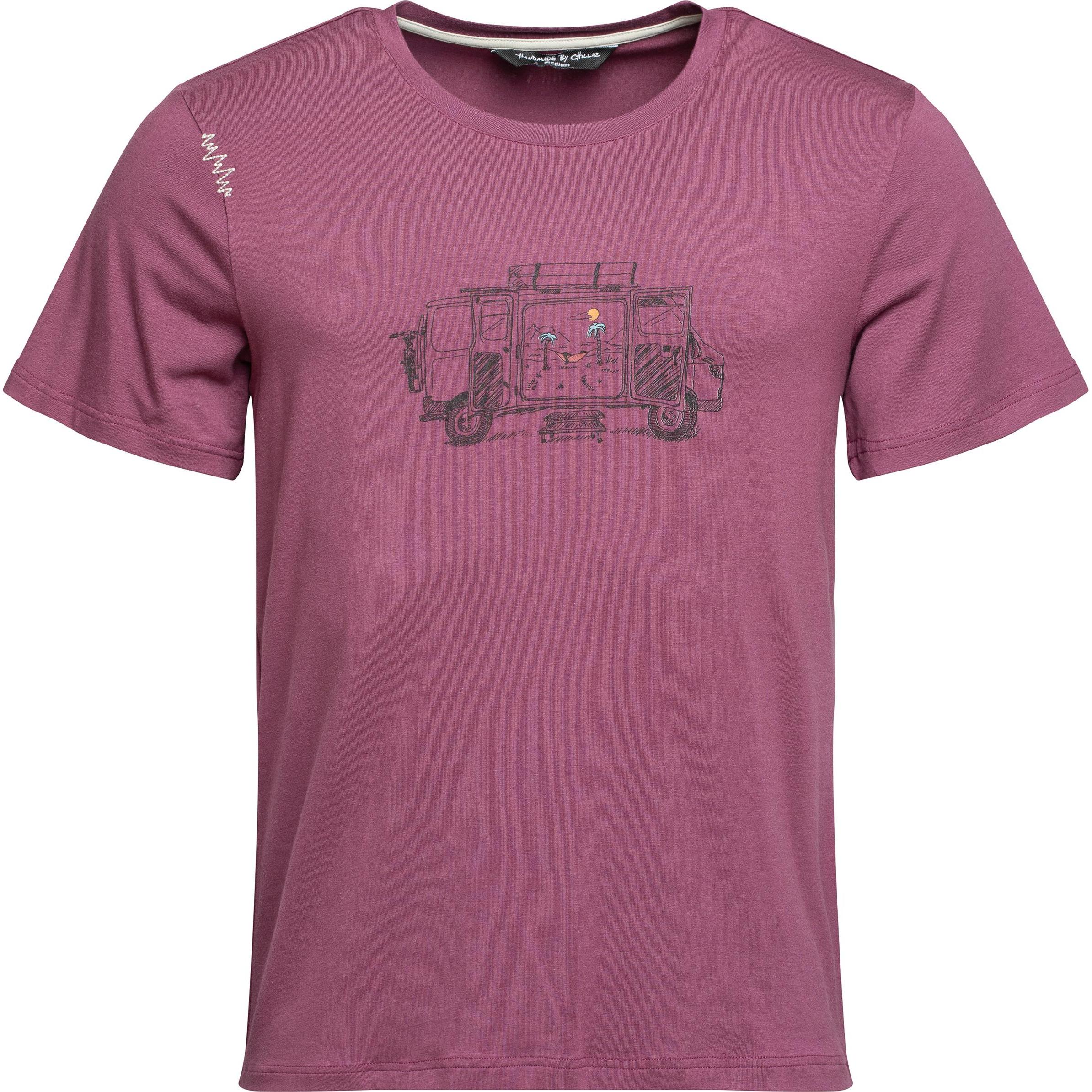 Chillaz, Herren, Shirt, Van Life T-Shirt, Rot, (XL)