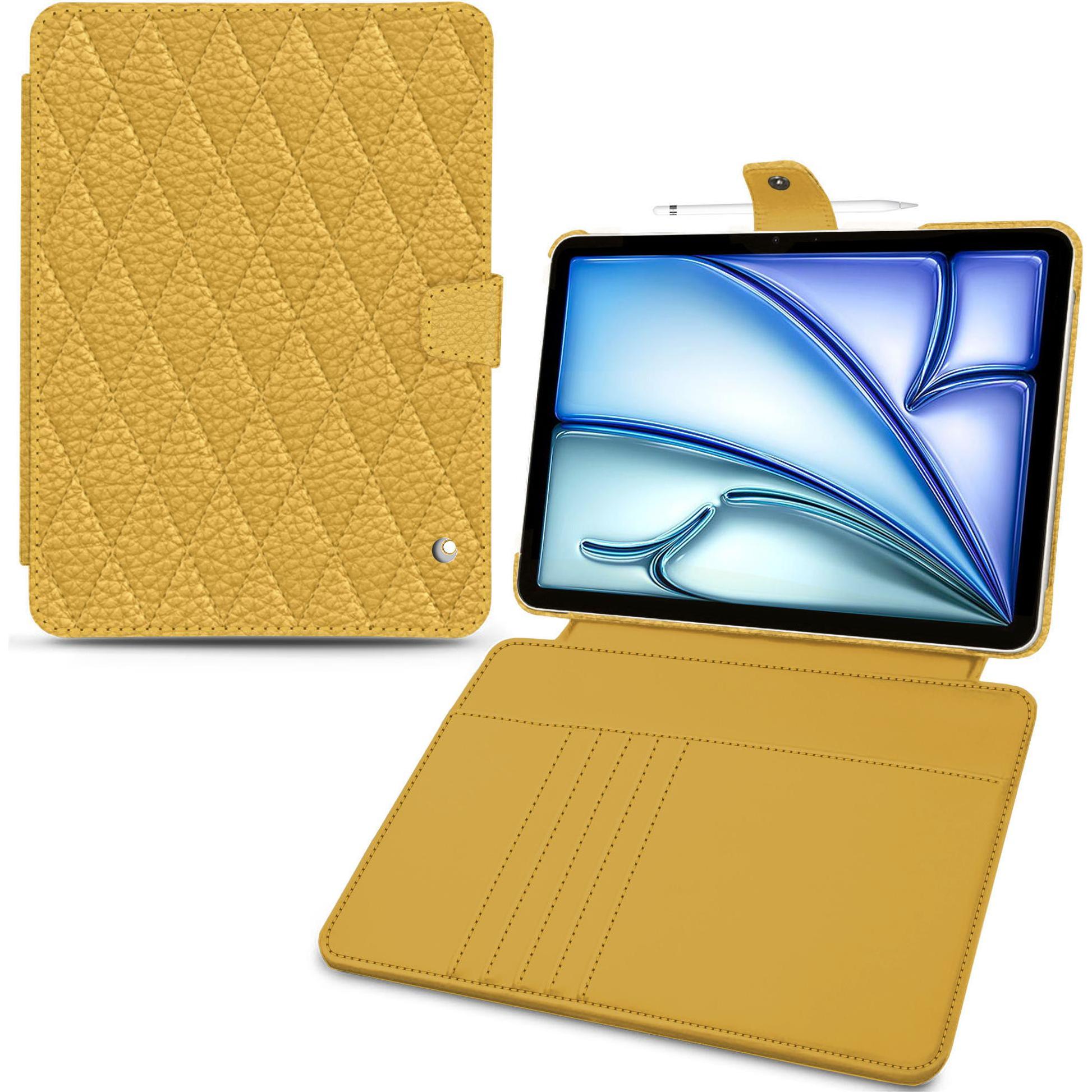 Noreve Lederschutzhülle Wallet (iPad Air 2022 (5. Gen), iPad Air 2020 (4. Gen)), Tablet Hülle, Orange