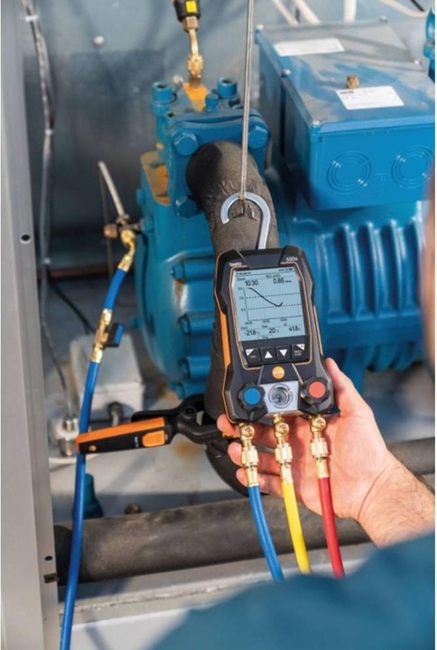 Actual product image Testo Refrigerant meter 550 set charging hoses