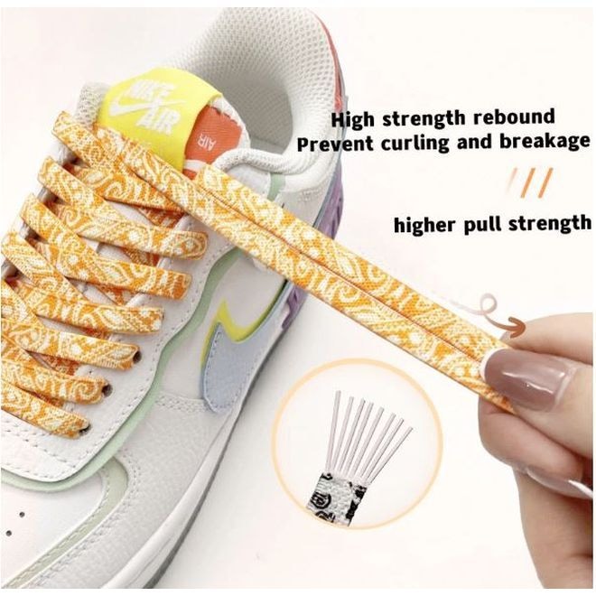 Actual product image MU Classic Bandana Series 1 pair of elasticated shoelaces (100 cm)