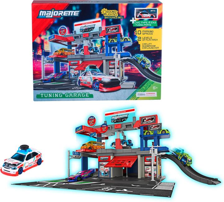 Majorette JDM Legends Tuning Garage + 1 Vehicle