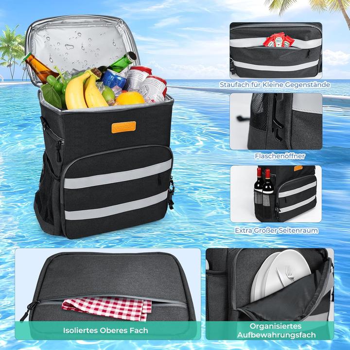 Produktbild Kiximay Faltbare Kühltasche für Picknick & Camping (30 l)