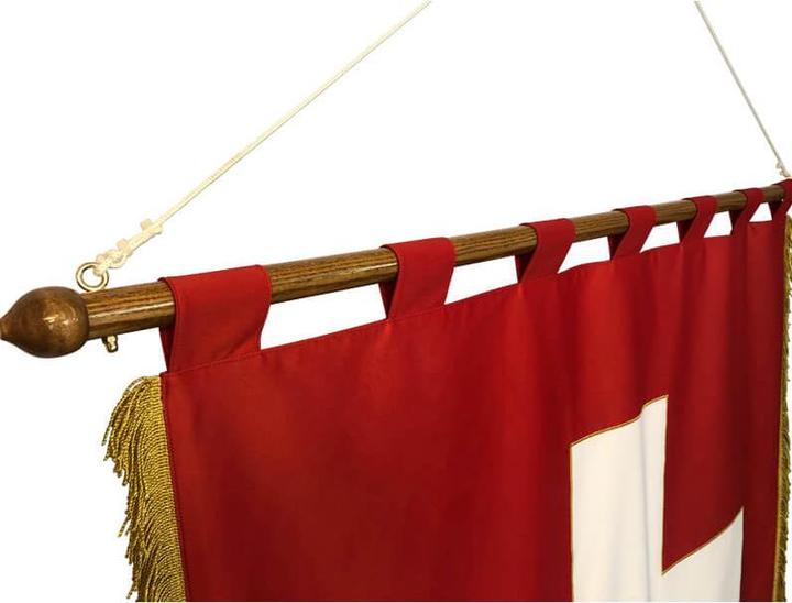 Immagine prodotto Keller Fahnen Schweizerfahne «Stickerei Limited Edition» Polycanvas 205g/m2 120x120 cm