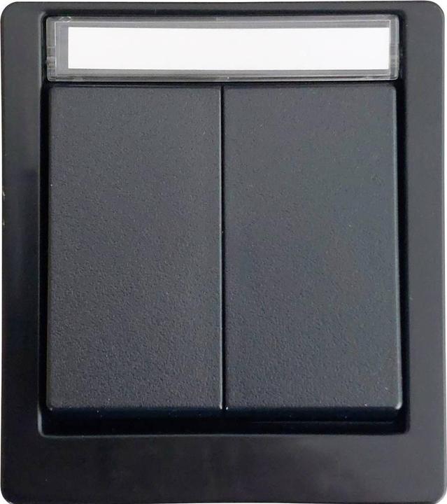 Produktbild N&L Elektrotechnik N & L 27612 Serienschalter Komplett Aufputz Schwarz