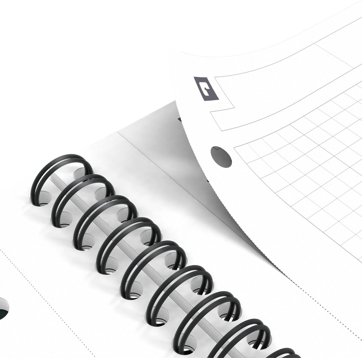Actual product image Oxford Notizbuch (A4+, Checked, Hardcover)