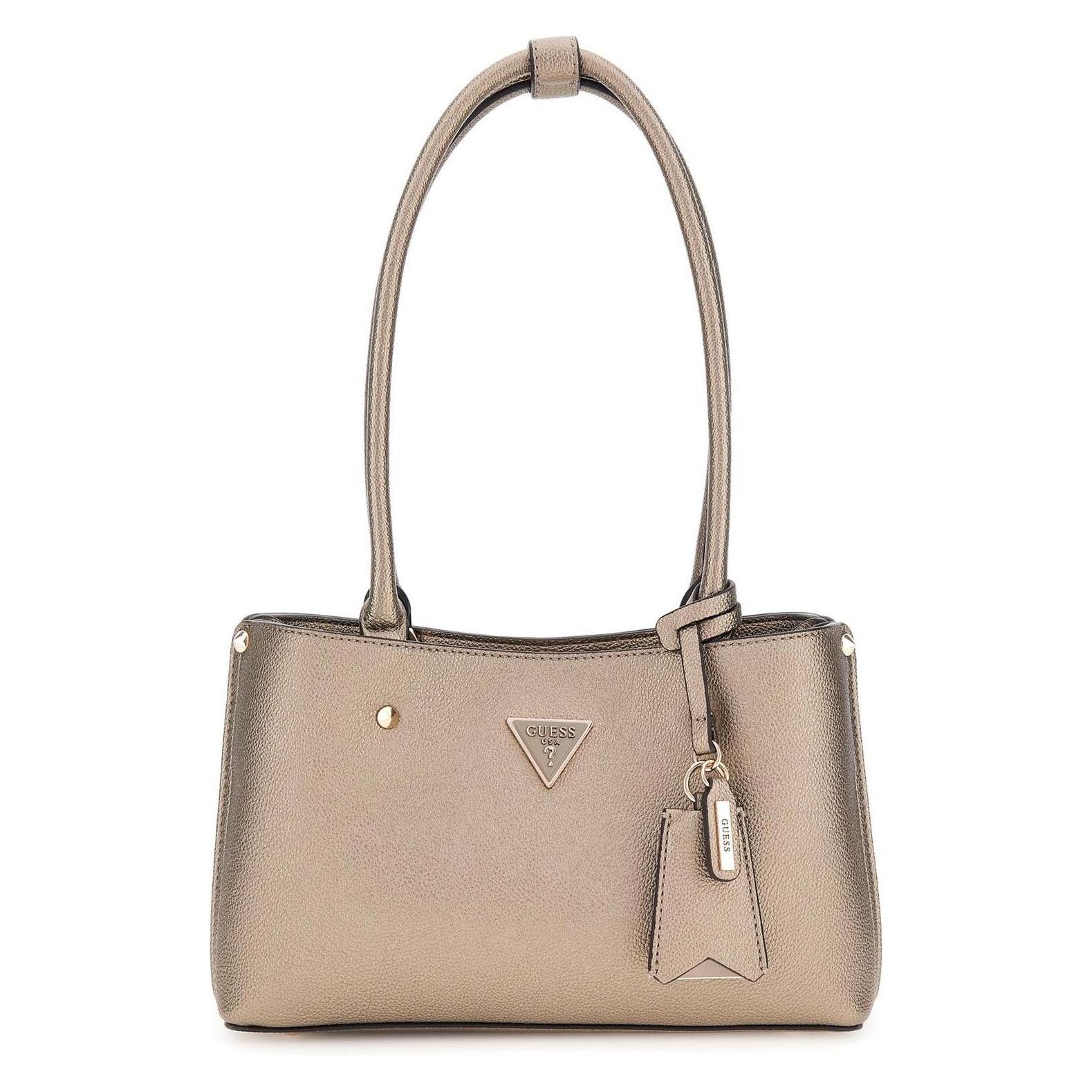 Guess, Damen, Handtasche, Meridian Ii Shoulder Satchel Bag, Braun