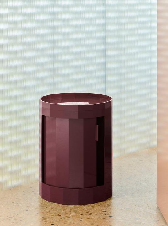 Actual product image HAY - Facet Cabinet Low 49cm - Burgundy (80 cm)