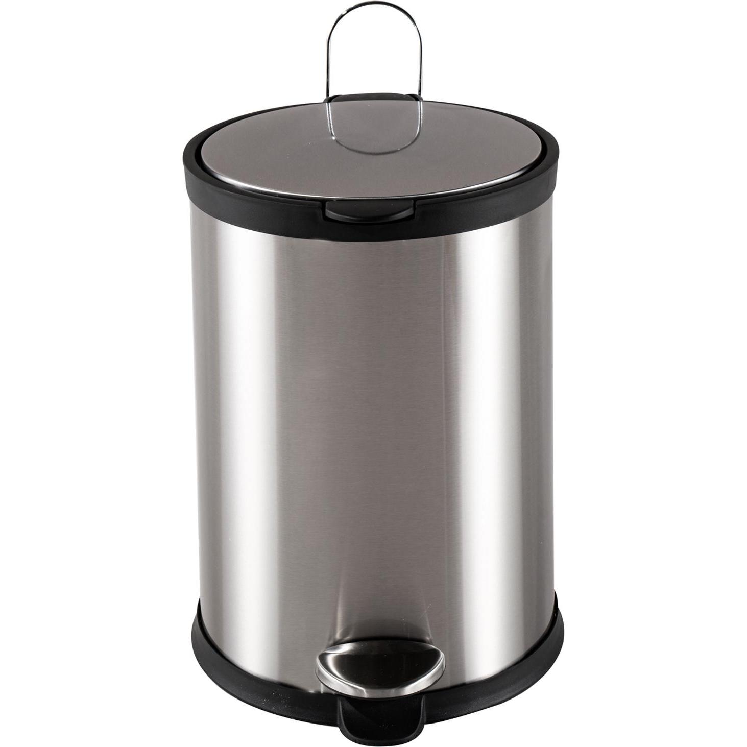HTI-Living Abfalleimer mit Soft-Close-Deckel 12 Liter Jannik, Abfalleimer, Silber