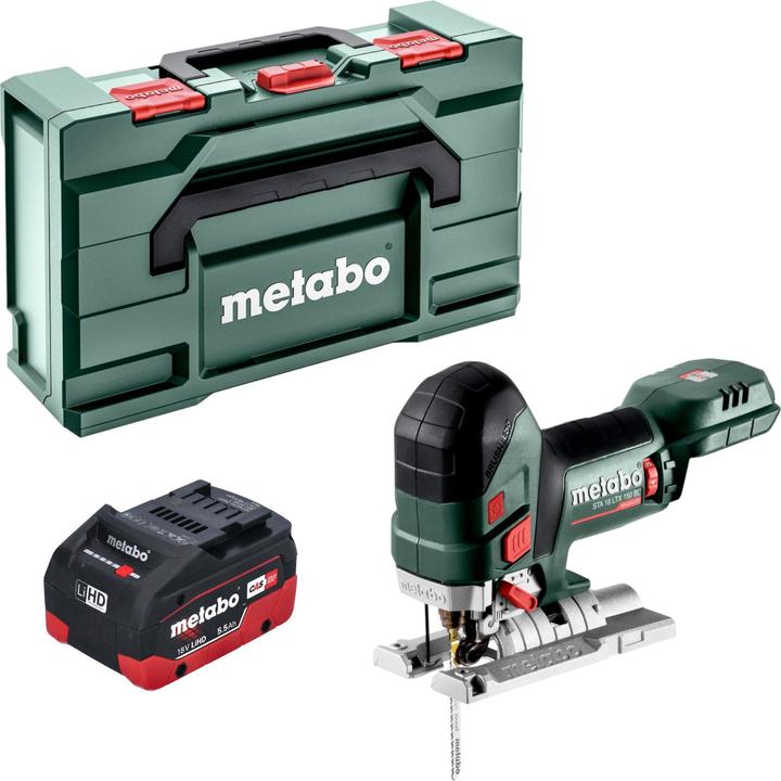 Metabo STA 18 LTX 150 BL cordless jigsaw 18 V 150 mm brushless + 1x LiHD battery 5.5 Ah + metabox -