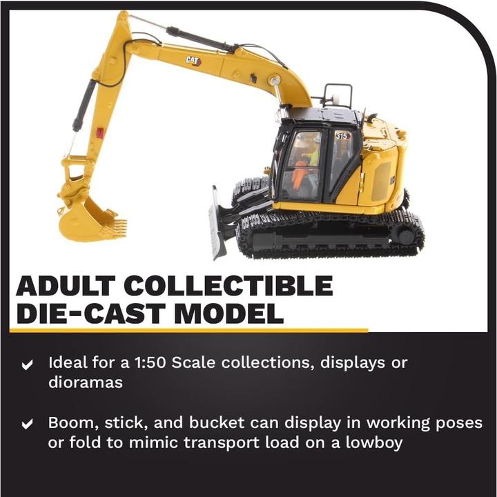 Image du produit Diecast Masters Cat 315 Graafmachine (Compact Radius) - 1:50 - - High Line Series