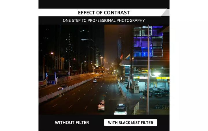 Immagine prodotto 7artisans Filtro obiettivo 1/8 Black Mist - 58 mm (58 mm, Filtro nebbia nero)