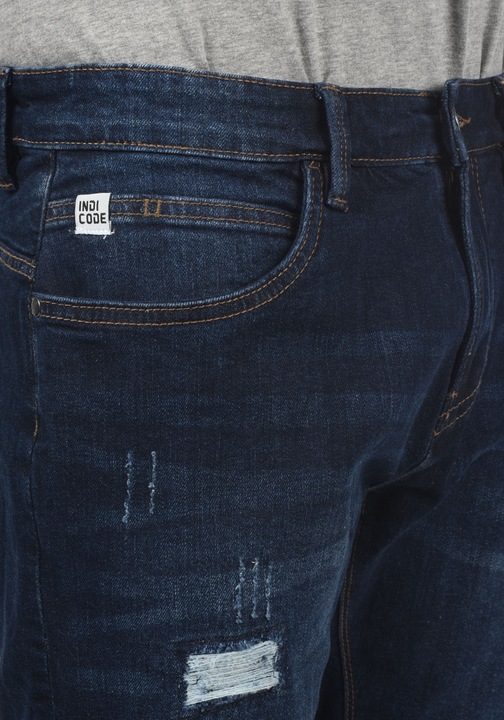 Immagine prodotto Indicode Hallow Pantaloncini Di Jeans Shorts Bermuda Da Uomo elasticizzato Regular- Fit (S)