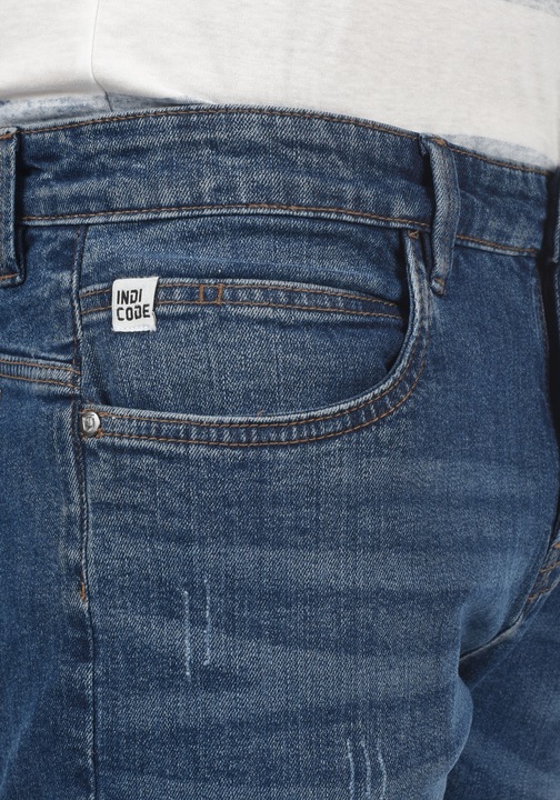 Immagine prodotto Indicode Hallow Pantaloncini Di Jeans Shorts Bermuda Da Uomo elasticizzato Regular- Fit (L)
