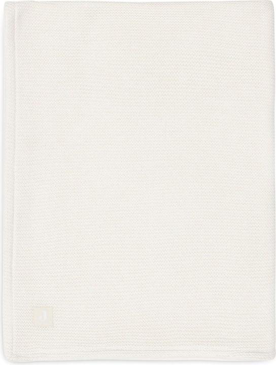 Actual product image Jollein - Deken Ledikant 100x150cm Basic Knit - Dekentje Baby - Ivory/Coral fleece