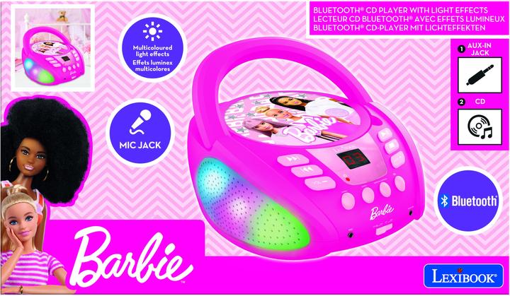 Actual product image Lexibook Barbie Bluetooth CD player with light effects (RCD109BB)