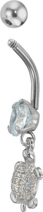 Image du produit Bijouteria Piercing nombril (Zircone, Acier chirurgical 316L)