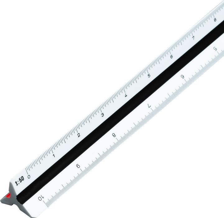 Actual product image Aristo Triangular ruler D, white (Plastic)