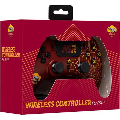 GED Wireless Controller AS Roma (PS4) (PS4, PC), Controller gaming, Multicolore