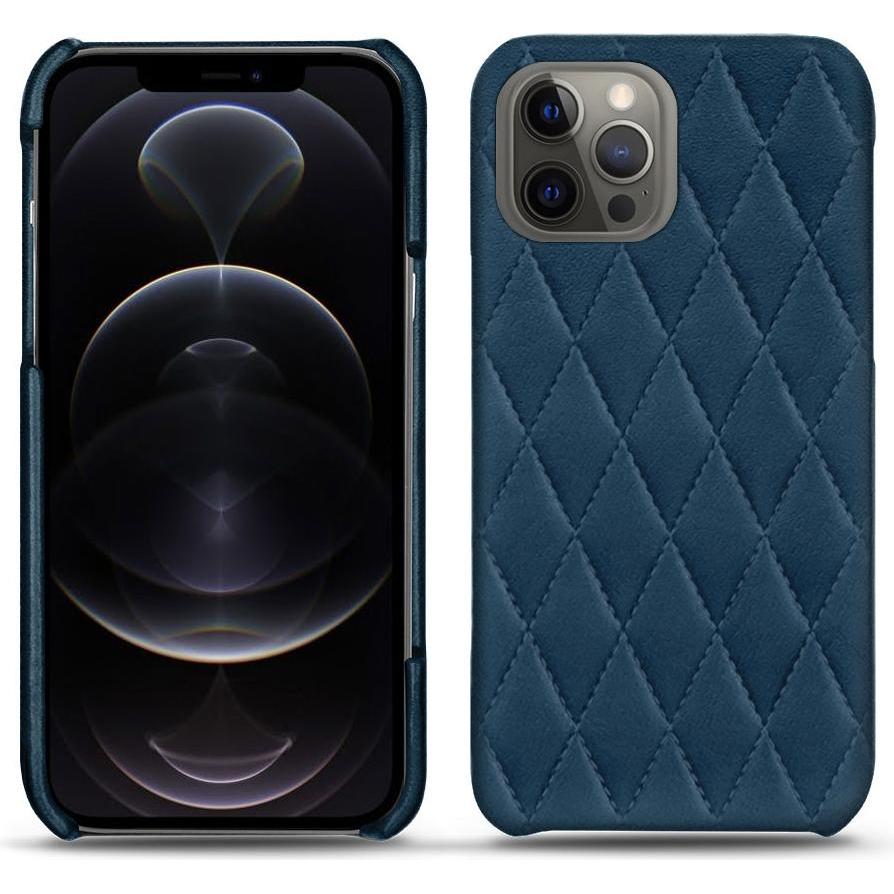 Noreve Lederschutzhülle (Apple iPhone 12 Pro Max), Smartphone Hülle, Blau