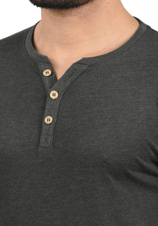 Immagine prodotto Solid Volko Maglia Maglie A Maniche Lunghe Da Uomo Con Collo Grandad (L)