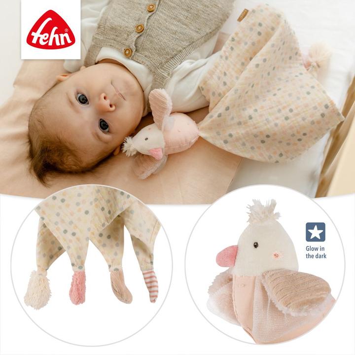 Actual product image Fehn Muslin cuddle cloth bird