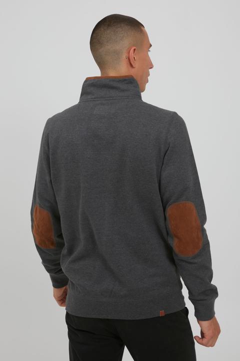 Actual product image Blend Achlias Men's Sweatshirt Sweat Shirt Jumper With High-Neck Buttons And Pockets (L)