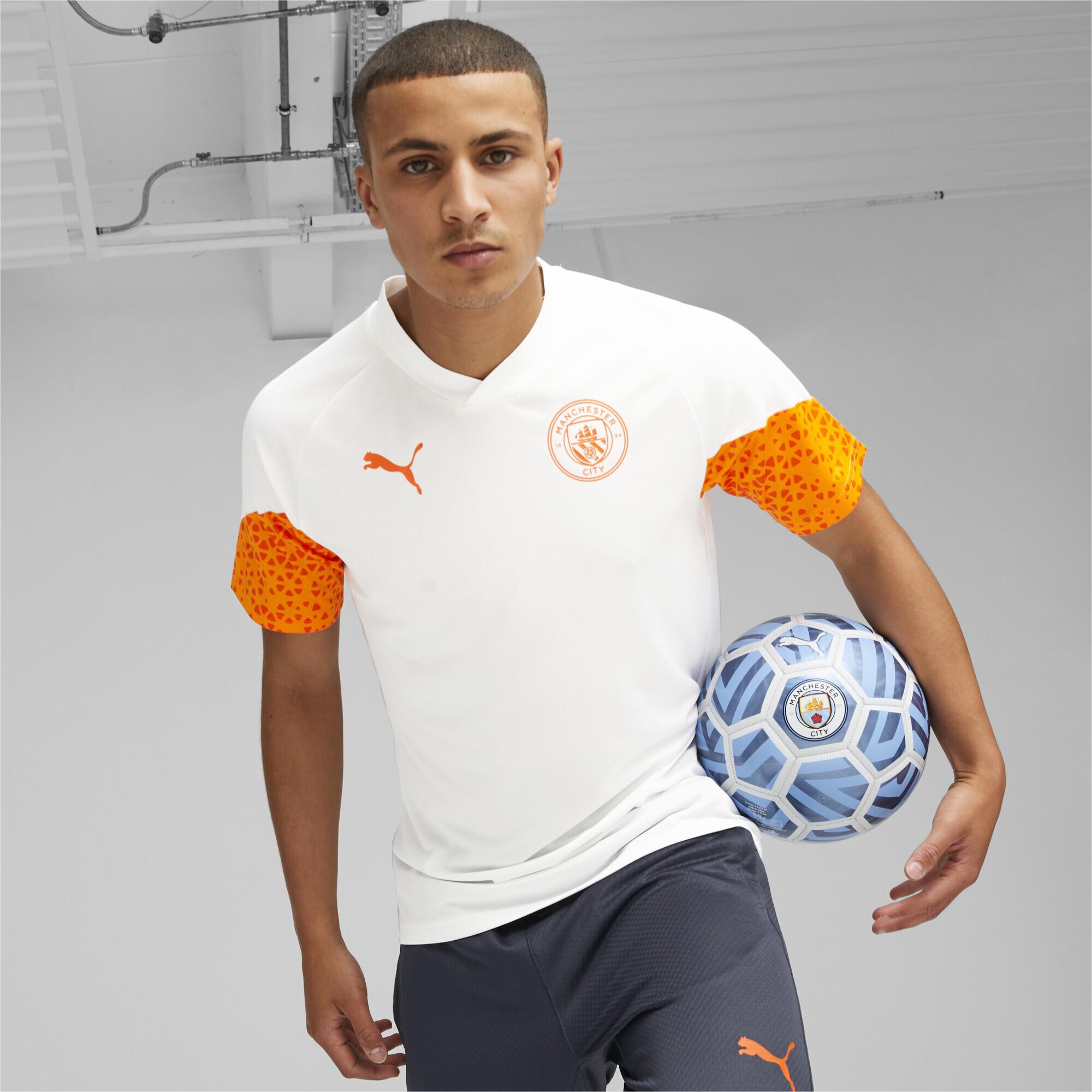 Puma, Herren, Sportshirt, MCFC Training Jersey (XS), Weiss, XS