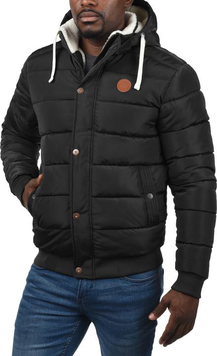 Actual product image Blend Frederico Men's Winter Jacket Outdoor Jacket With Teddy Fleece With Hood (L)